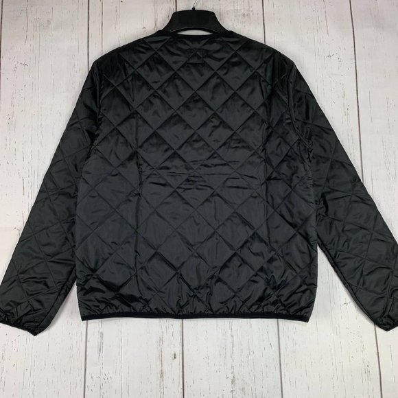 Vans Small Black Quilted Long Sleeve Jacket New Women - Picture 2 of 8